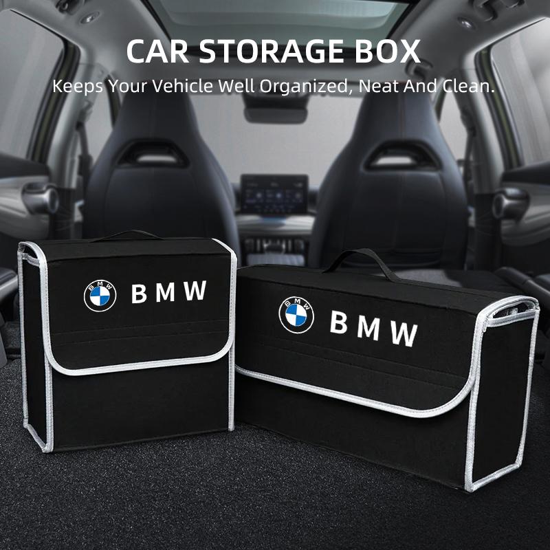 HBSW4 D5D486 Car interior stickers For BMW X3 X5 E36 E39 E46 E60 E90 E90 Felt Storage Bag Folding Organizer Box Trunk Tool Case