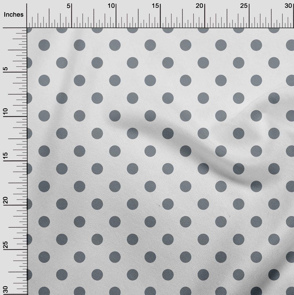 oneOone Cotton Flex Chocolate Brown Fabric Polka Dots Dots Sewing Fabric By The Yard Printed Diy Clothing Sewing Supplies 40 Inch