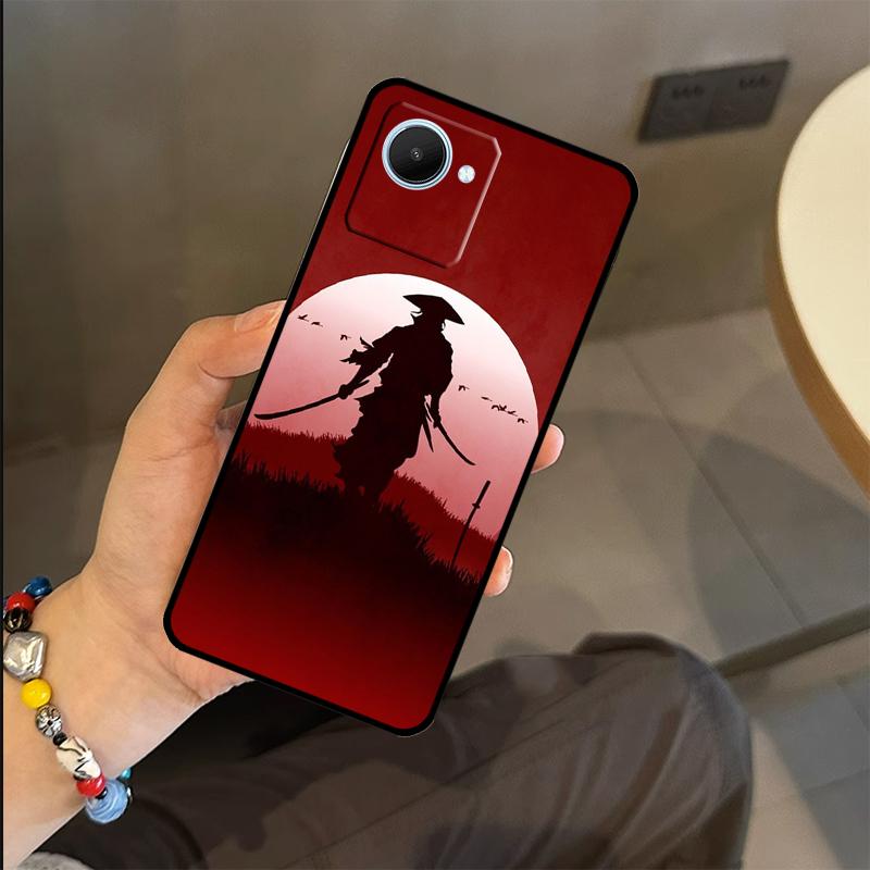 Japan Ninja Samurai Red Sun Case For Realme C53 C55 C51 C25 C63 C61 C65 C67 C71 C75 GT6 GT7 Pro 11 12 13 14 15 Pro Plus