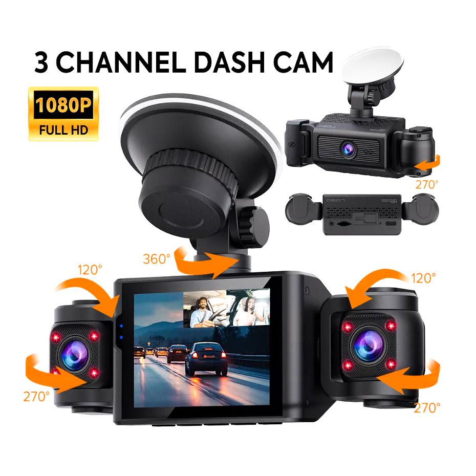 1080P Four-Lens Night Vision Dash Cam