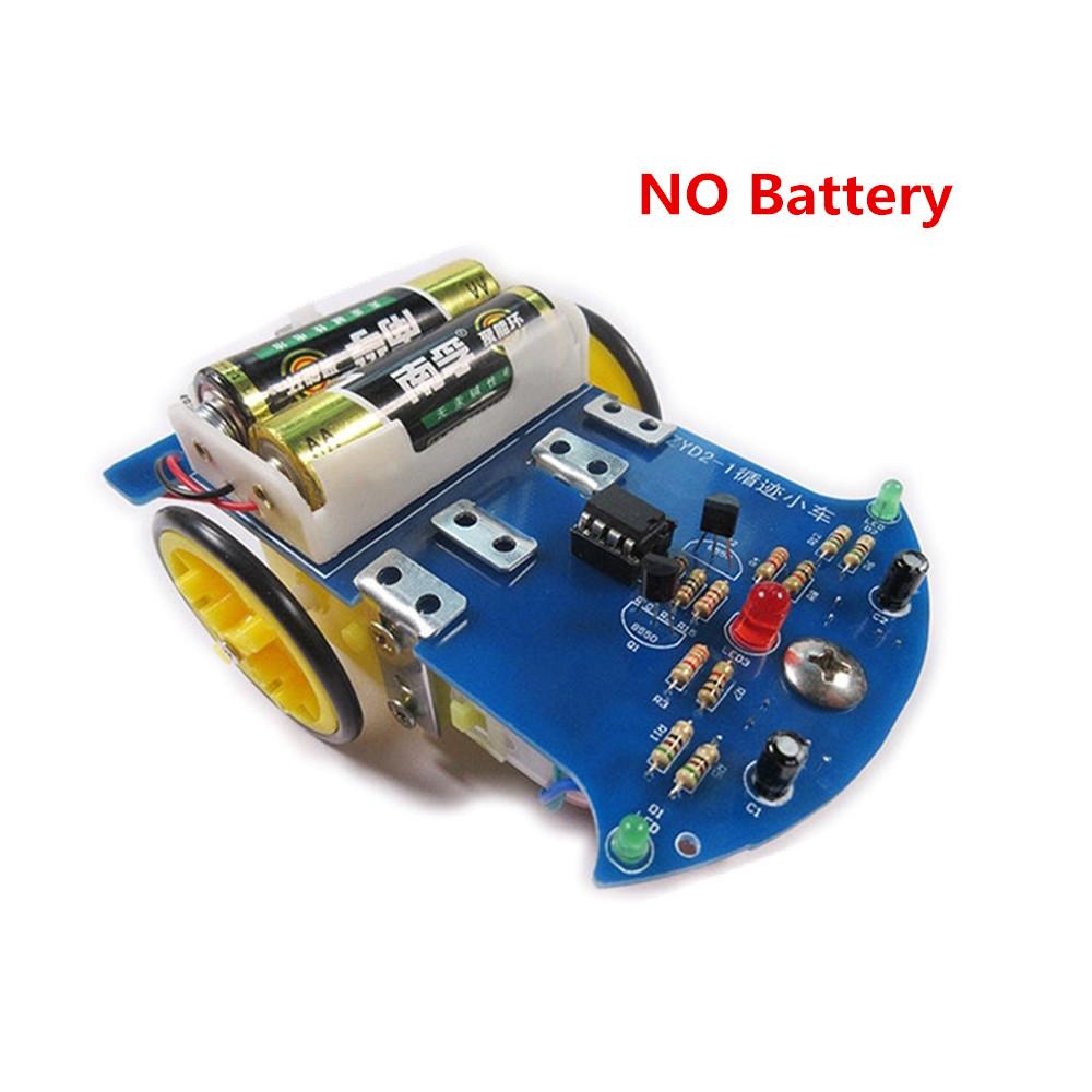 D2-1 DIY-Kit Intelligentes Linienverfolgungsauto-Set DC-Motor Elektronische Produktionsmontage Smart Car Patrol Automobilteile