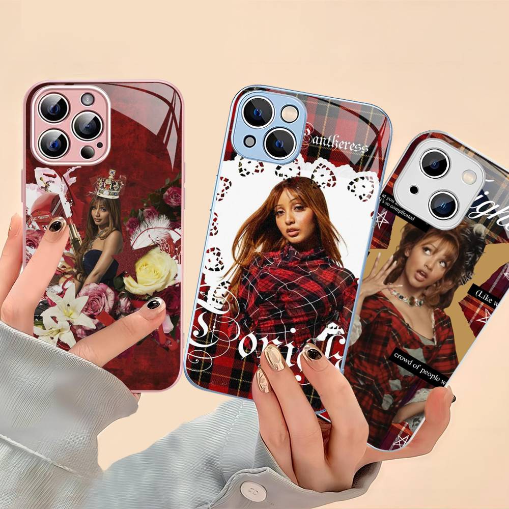 Chanteuse Pinkpantheress Pour IPhone 14 13 12 Mini 11 Pro XS Max X XR 14 Plus Coque en Verre Trempé