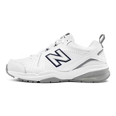 Nb 608 Tissu Cuir Sport Décontracté Chaussures d'Entraînement Basses Femme sneaker Blanc Noir WX608SN5