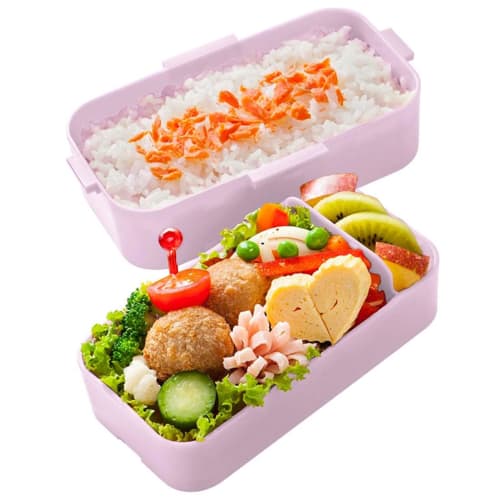 Skater Barbie Bento Box, 600ml, Antibacterial, Soft Serving, Domed Lid, Two Tiers, Women's, Made in Japan, PFLW4AG-A