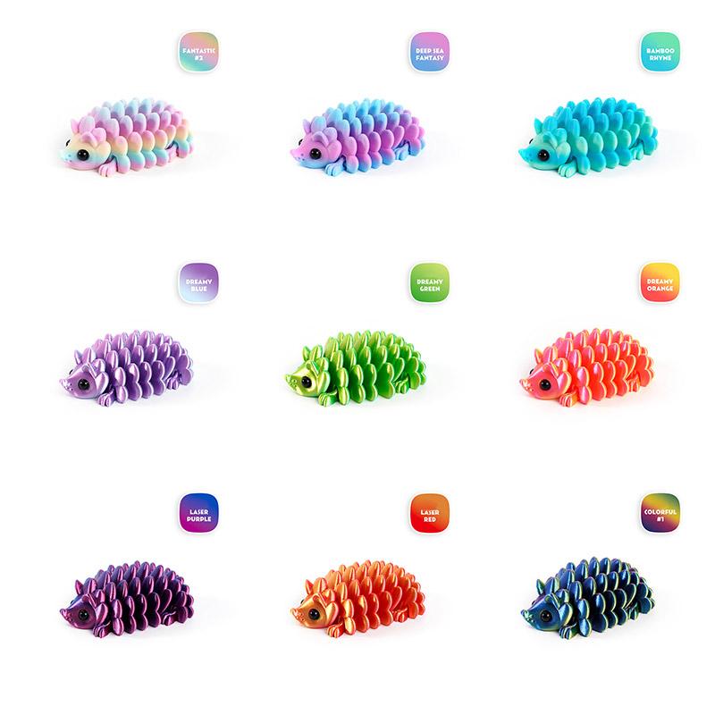 3D Printed Hedgehog Figurine Versatile Indoor Outdoor Home Desk Decor Collectible Cone Toy Articulated Cute Ornament Christmas