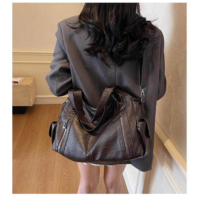 Winter Female Handbag Large Capacity Shoulder Bags Big Tote Bag Ladies Soft Leather Hobos Messenger Bags Women Shopper Bag