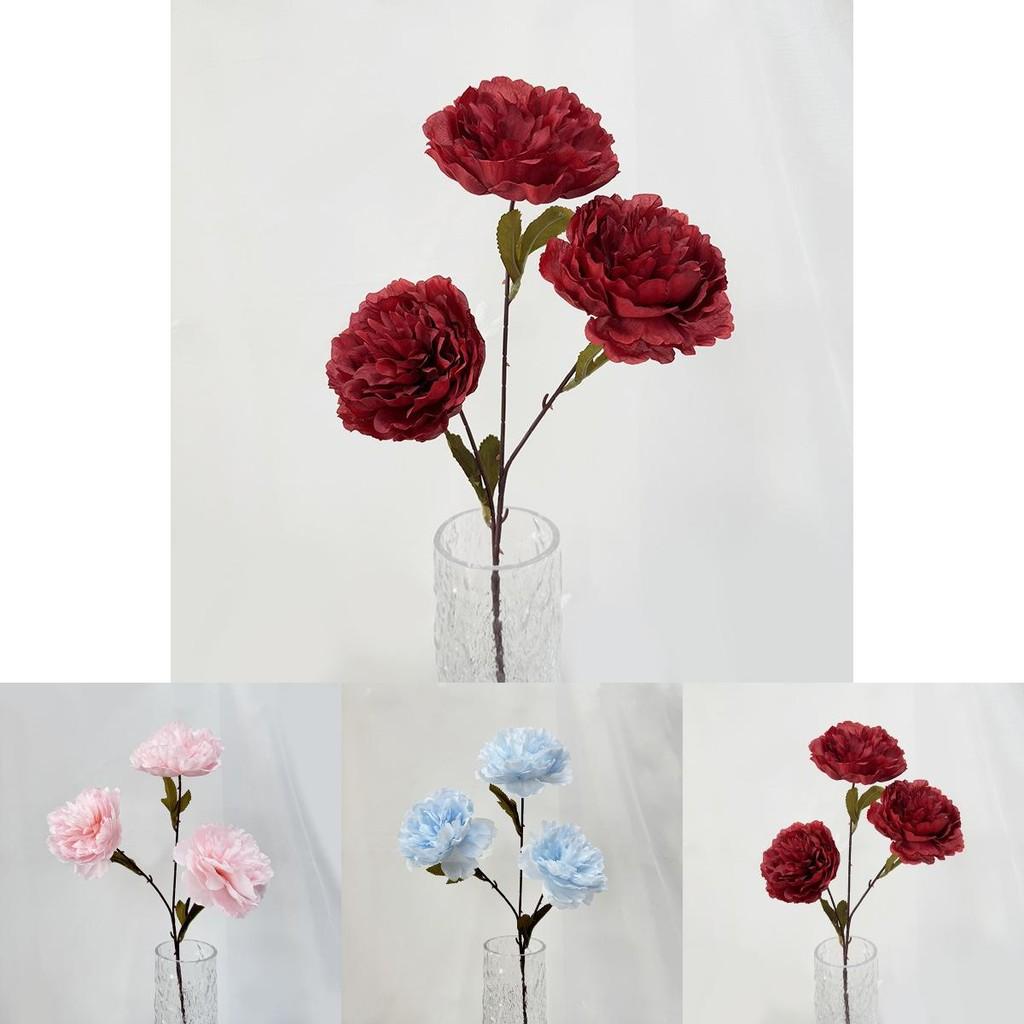 Elegant Artificial Peony And Camellia Silk Flowers For Home Decoration And Photo Shoots