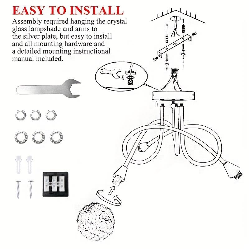 1pc Modern Three Lights Absorber Lamp for Aisle Corridor Balcony Kitchen Glass Shade Semi Flush Mount