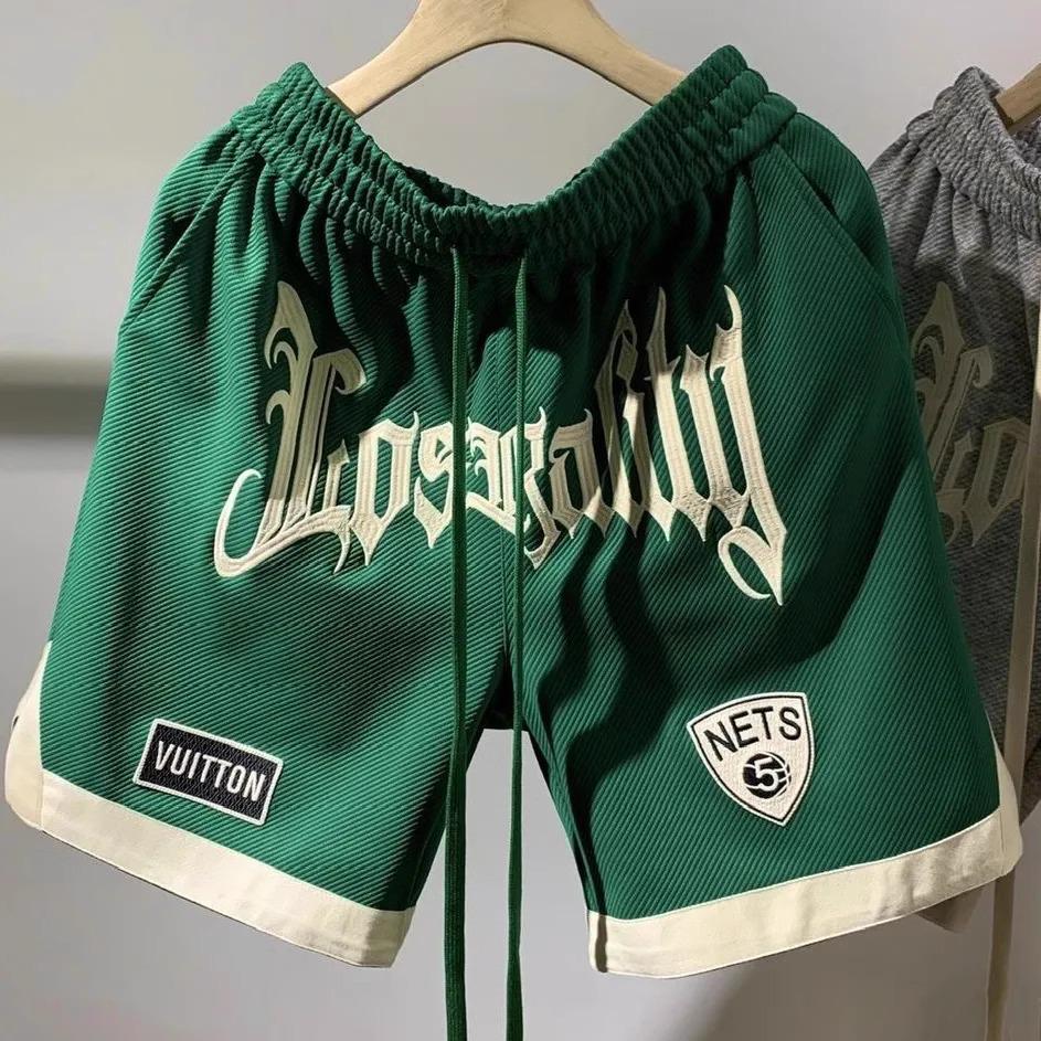 Men's 2024 Trendy 3D Streetwear Shorts - Casual Loose Fit for Hip-Hop and Basketball