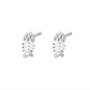New Fashion Personalized Simple Fishbone 925 Sterling Silver Jewelry Cute Creative Exquisite Stud Earrings 3829