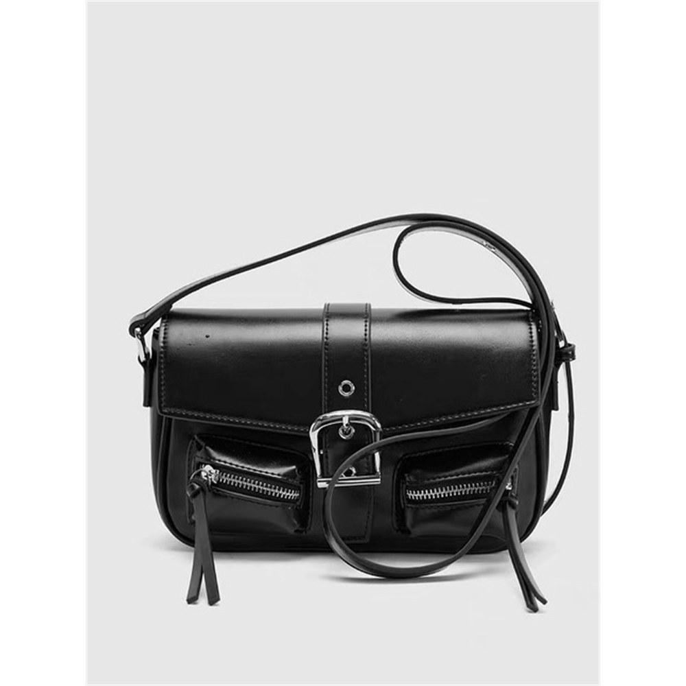 

Простая сумка-цилиндр на цепочке однотонного цвета, новая модная женская сумка через плечо чёрный