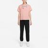 Jordan Letter Logo Printed Round Neck Short Sleeve T-Shirt Kids Tops Bleached-Coral DX7341-697