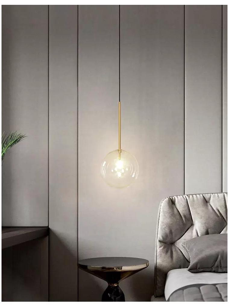 Kugelförmige Glasblasen-Hängeleuchte für elegante Restaurant- und Bar-Dekoration