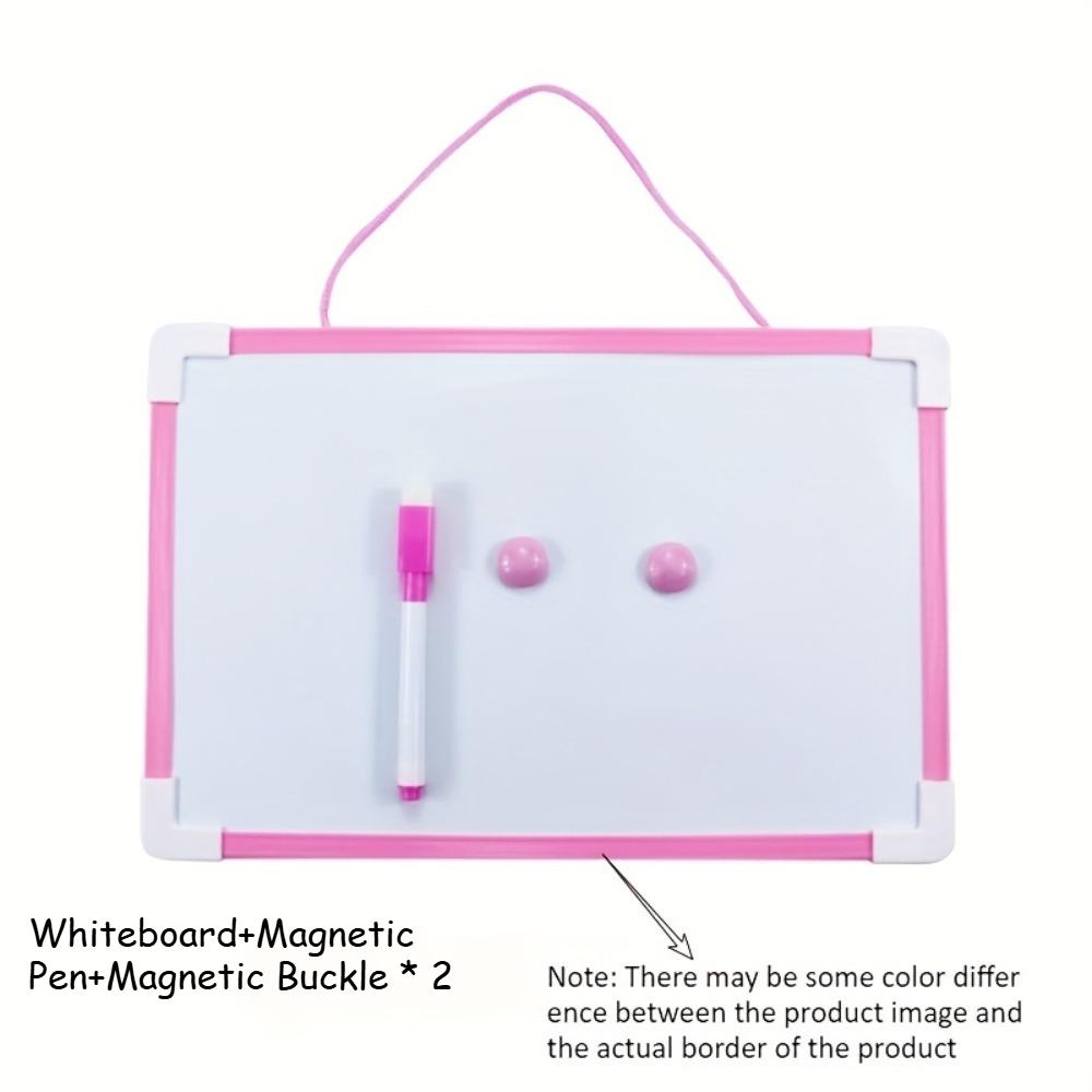 

Набор из 1 двусторонней магнитной доски - включает 2 маркера, магниты, настенное крепление для дома/офиса/класса, легко очищаемая ПВХ поверхность