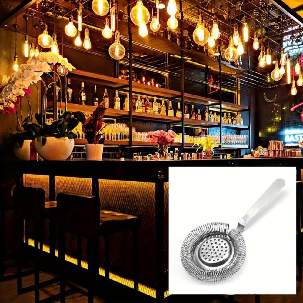 Stainless Steel Bar Strainer Detachable Wine Filter Deluxe Strainer Cocktail Strainer  Restaurant