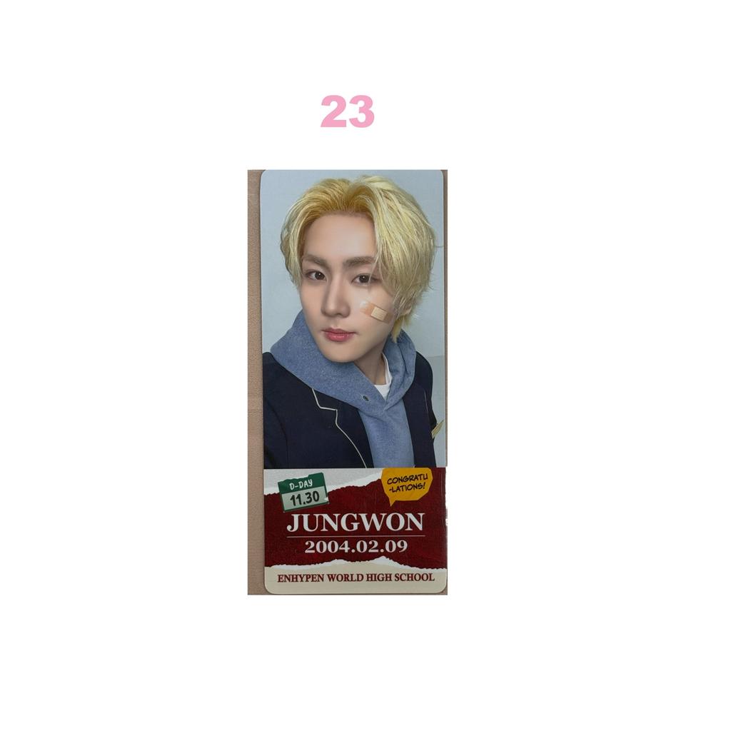 official ENHYPEN WORLD COUPON CARD SPECIAL ver. COLLECTION