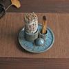 Ceramics Tray with Multifunctional Incenses Burners Accessories Set HX6C