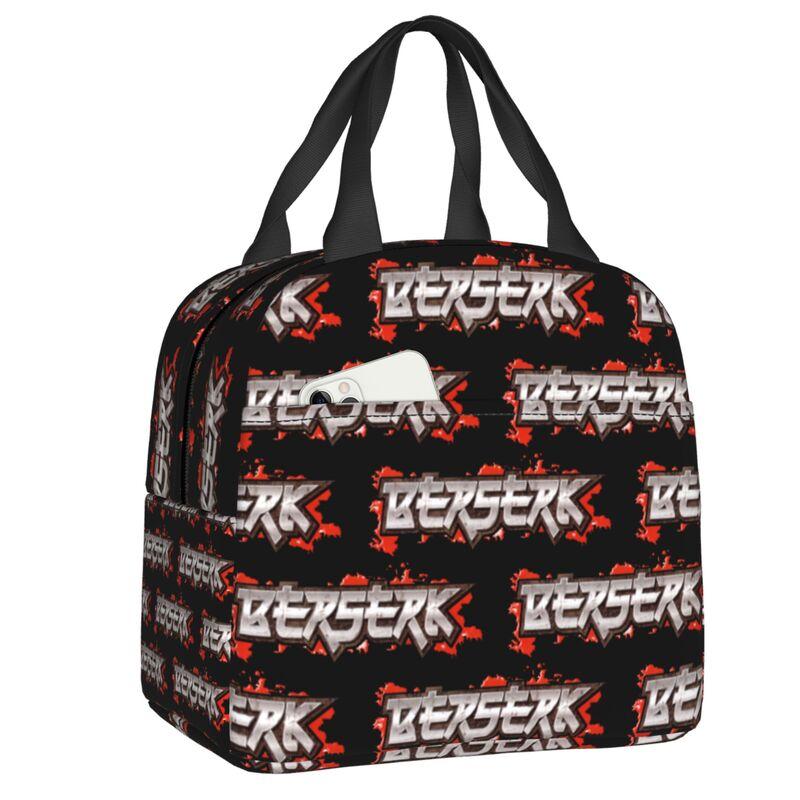 Custom Classic Anime B-Bereserks Hot Logo Insulated Lunch Bags for School Office Waterproof Thermal Cooler Bento Box Women Kids