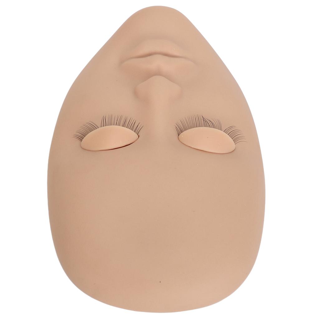 Wimpernverlängerung Gesichtsmannequin 3 Paare Abnehmbare Augenlider Einlagige Wimpernverlängerung Gesichtsmodell Hautfarbe