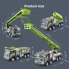 Rescue Simulation Alloy Fire Truck Children Inertia Car Toy Extensible Ladde