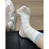 Sea Salt Cheese ~ Early Autumn Color-blocked Striped Pile-up Socks ~ So Cool! Color-blocking Double-slit Socks for Women