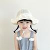 Princess Toddler Sun Hat Sunscreen Baby Fishermen Hat Fashion White Lace Bucket Hat  Beach