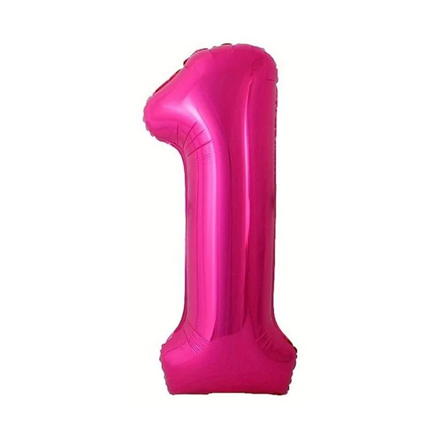 

40Inch Pink Rose Number Helium Balloon 0 1 2 3 4 5 6 7 8 9 Number Balloons Mylar Foil Large Birthday Party Decoration Girls Gift 40inch