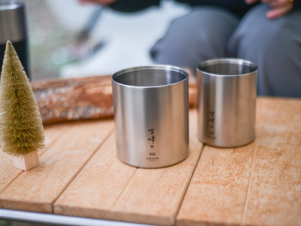 Snow Peak Vacuum Snow Peak Stacking Mug Mat Set 300/450 SET-123