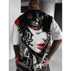 Anime Girl Warrior Mask 3D Printed T-shirt