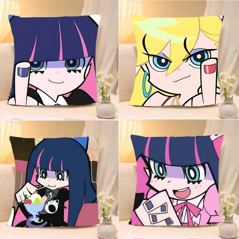 Anime Ppanty And Sstockings Throw Pillow Covers Pattern Cushion Cover Suitable For Sofa Bedroom Car Pillow Cover