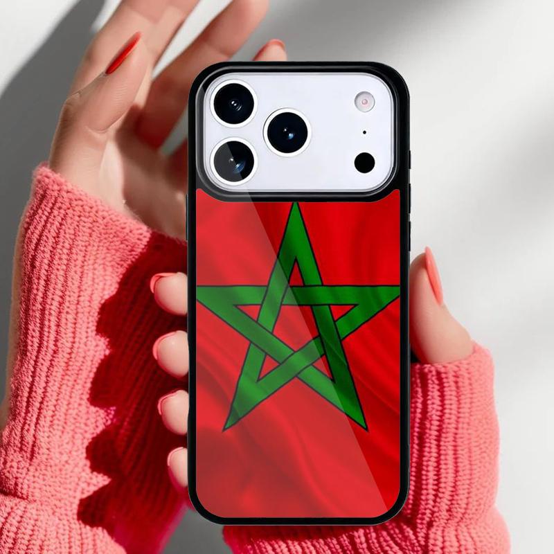 Maroc Morocco Flag Coat Of Arms Phone Case for iPhone 17 16 15 14 13 Pro Max Back Cover for 12 11 Pro Coque