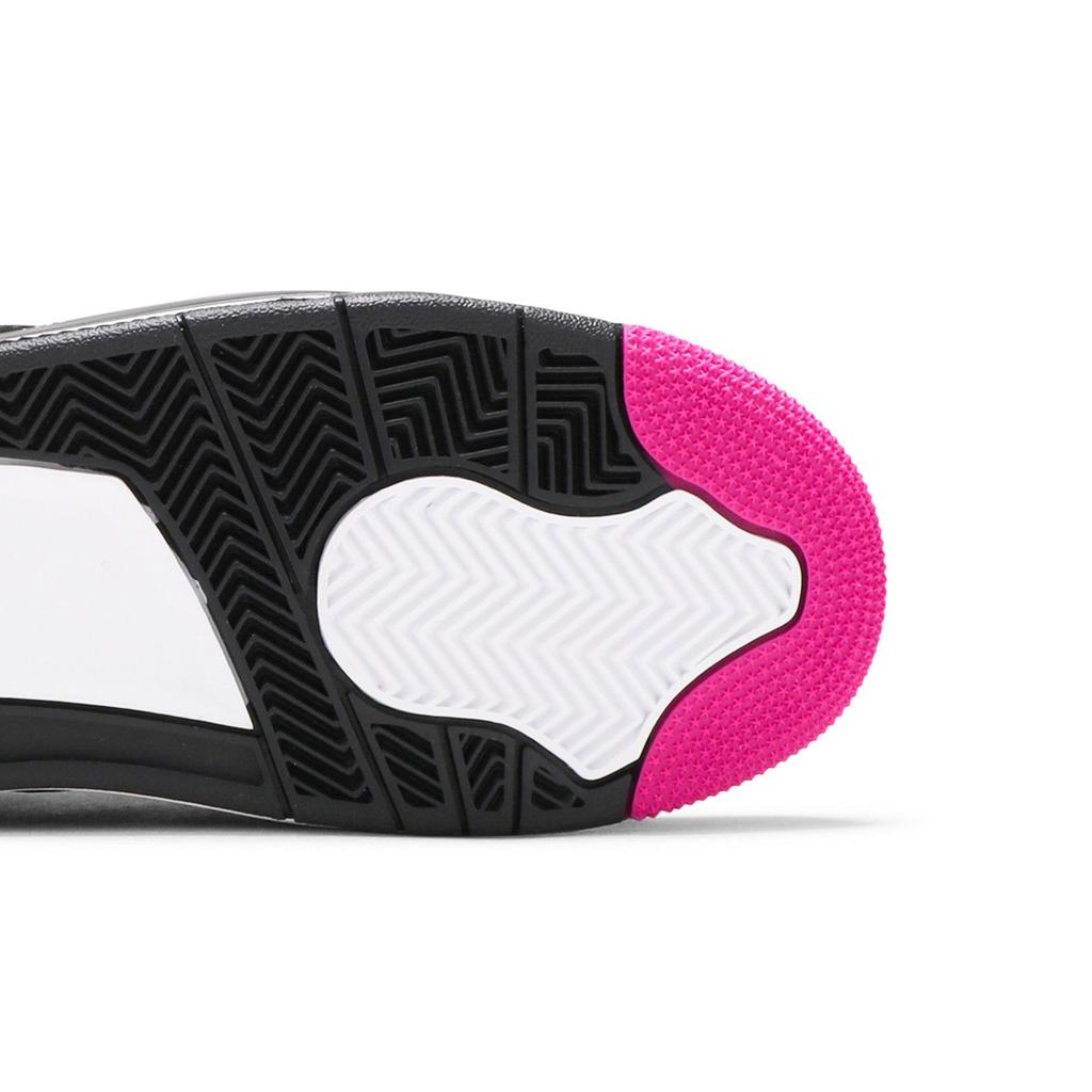 Air Jordan 4 Retro Grade School 'Fuchsia' (Unisex) Black / Fuchsia Flash / Liquid Lime / White Kids' Basketball Shoes 705344 027