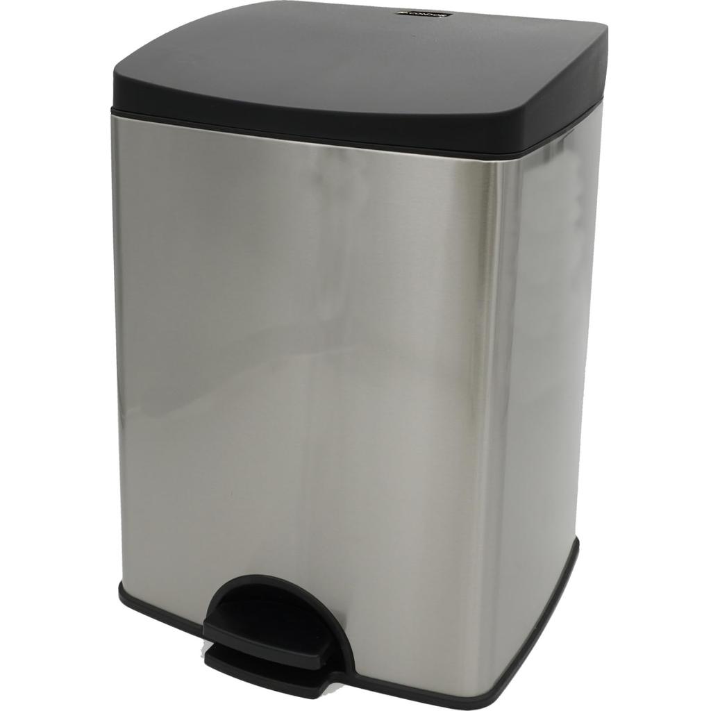 Yamazaki Sangyo CONDOR Trash Dust Box FIT Step with Container and Stainless W x 27cm D x Product Can, ST-15, Compact, Space-Saving, Lid,