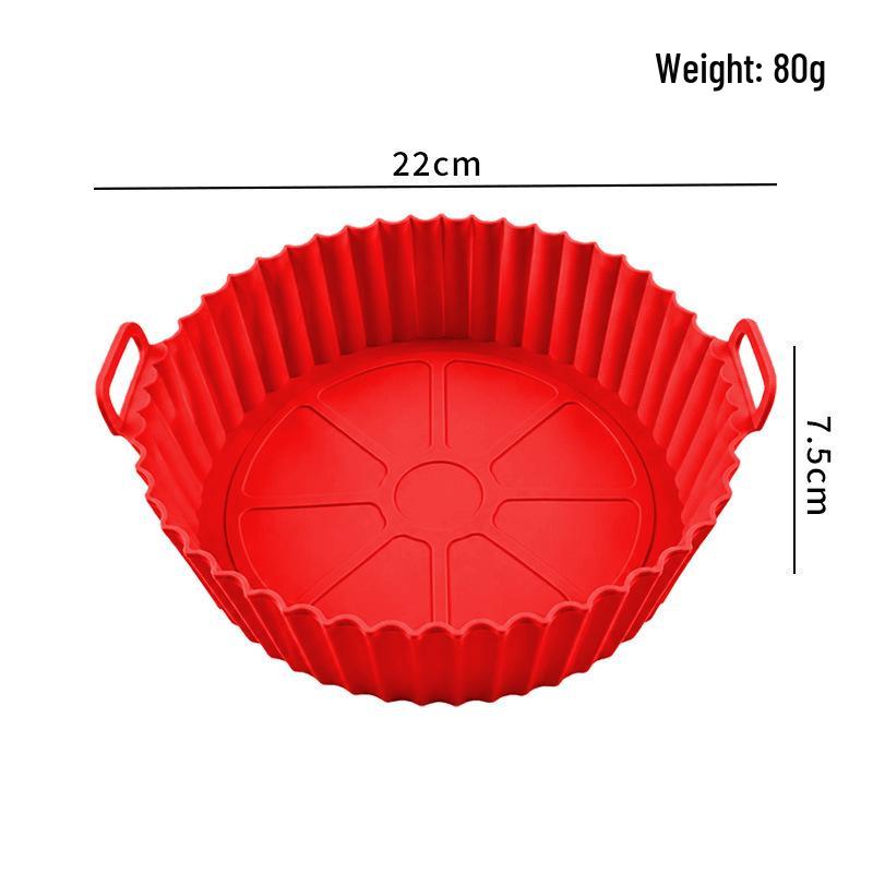 Silicone Baking Pan - High Heat Resistant, Easy to Clean, Round Mold for Air Fryers