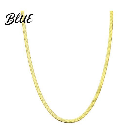 Lightweight Necklace Women Snake Bone Chain No Pendant Two Color