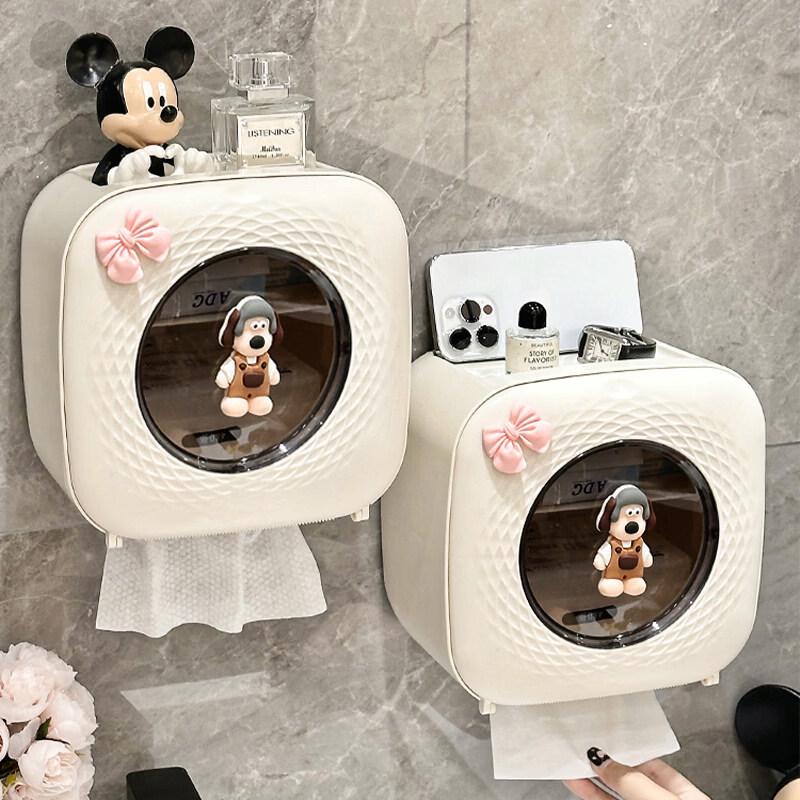 Hanton Wall-Mounted Bathroom Toilet Paper & Face Towel Holder