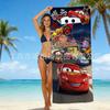 Asciugamano da Spiaggia per Bambini con Personaggi dei Cartoni Animati Cars Story, Asciugamano da Spiaggia Mcqueen, Asciugamano da Bagno in Microfibra