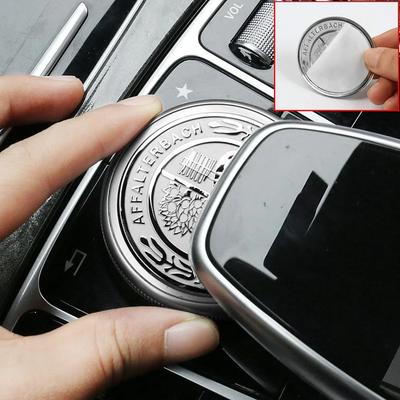 2025 Hot Silver Mouse Knob Sticker AFFALTERBACH Multimedia Emblems For AMG Sticker AMG Center Console Sticker for Mercedes-benz