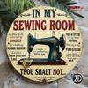 Vintage Sewing Room Rules Metal Wall Decor Rustic Iron Sign For Kitchen Home