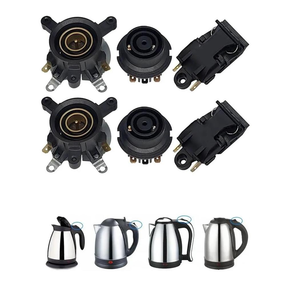 Electric Kettle Base Accessory Kit Containing Thermostat Switch and Connector for Operational Continuity 2 or 3 Units