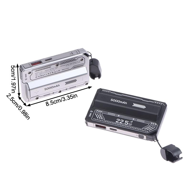 21700 Universal Battery Charger Case 20W Type-C Battery Holder Fast Charging Built-In Cable Detachable Diy Power Bank Box