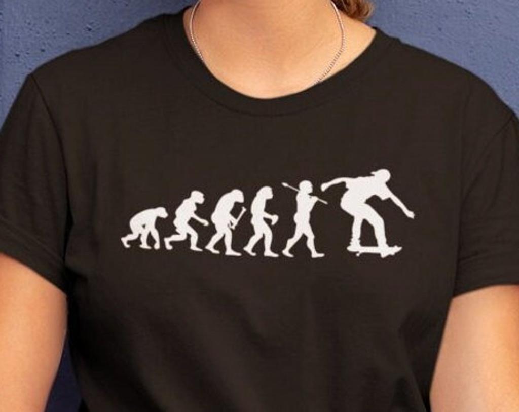 Skateboarder Evolution T-Shirt, Evolution Of Skater, Skater Tee Sports Lover Athlete Shirt Birthday Gift Family Presents Xmas Gift Tee Tops