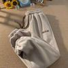 Pantaloni della tuta da donna autunno inverno pantaloni caldi pantaloni casual pantaloni larghi lunghezza agnello pantaloni sportivi caldi