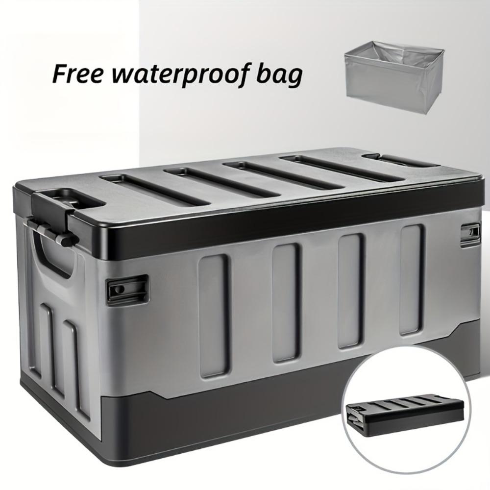 Camping Storage Box Folding Car Trunk Box Outdoor Storage Organizer Waterproof Picnic Packing Box High-capacity Outdoor Products