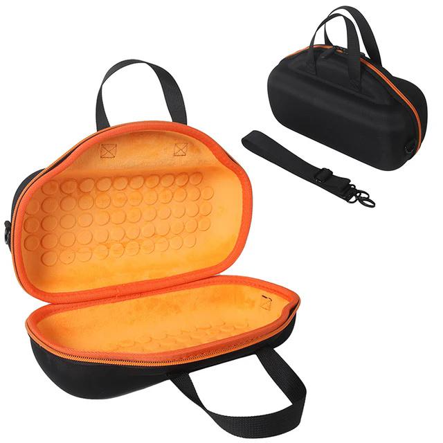 For Bose Soundlink Max Oxford Cloth+ EVA Storage Case Bluetooth-compatible Speaker Carrying Bag with Shoulder Strap