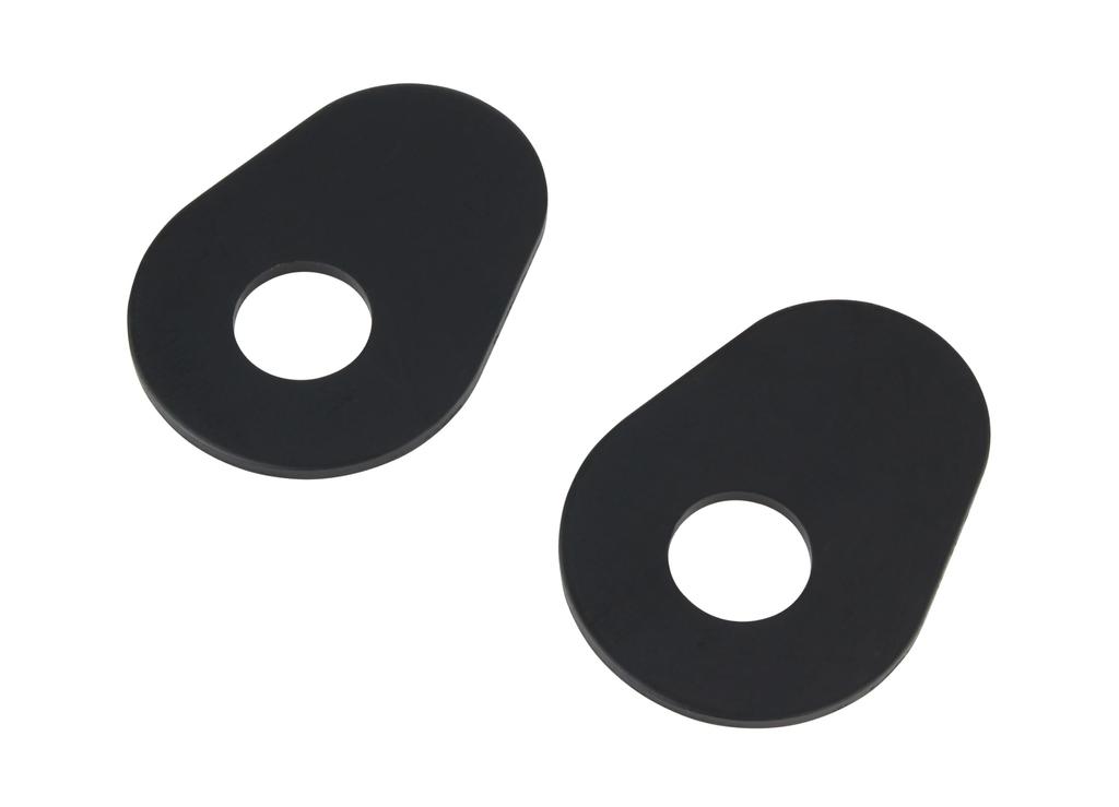 POSH FAITH Motorcycle Turn Signal Brackets for Yamaha, 2-Piece Set, Black, 065096-06