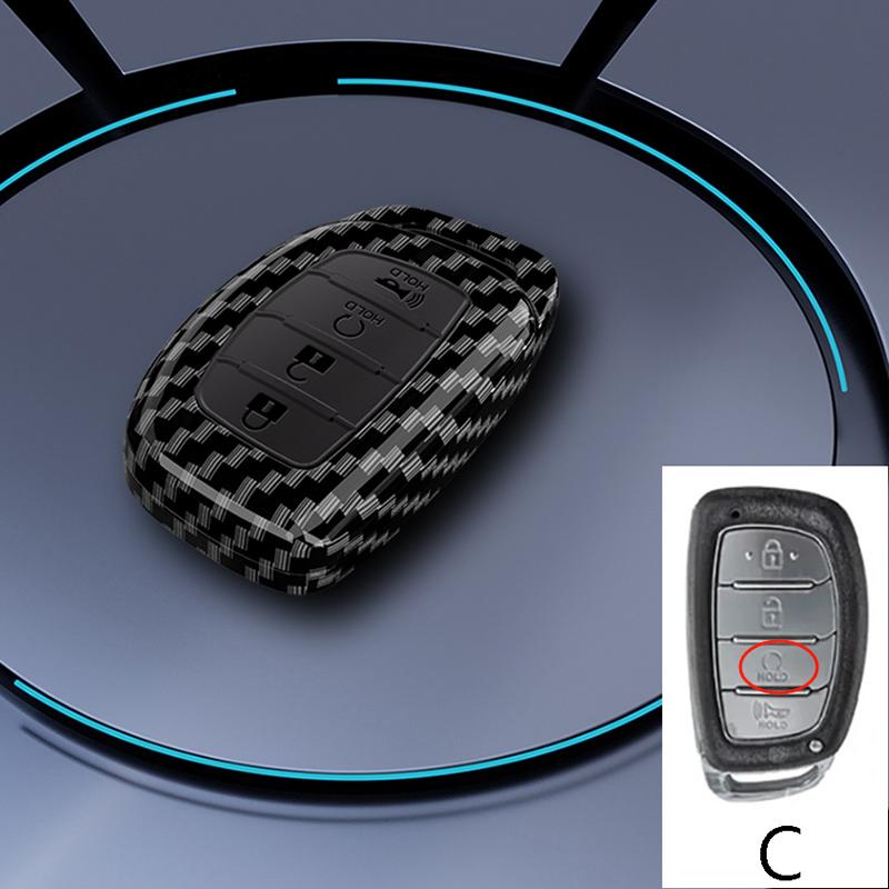

3 4 Buttons Abs Car Smart Key Case Cover For Hyundai Tucson Santa Fe Rena Sonata Elantra Creta Ix35 Ix45 I10 I30 I40 Accessories
