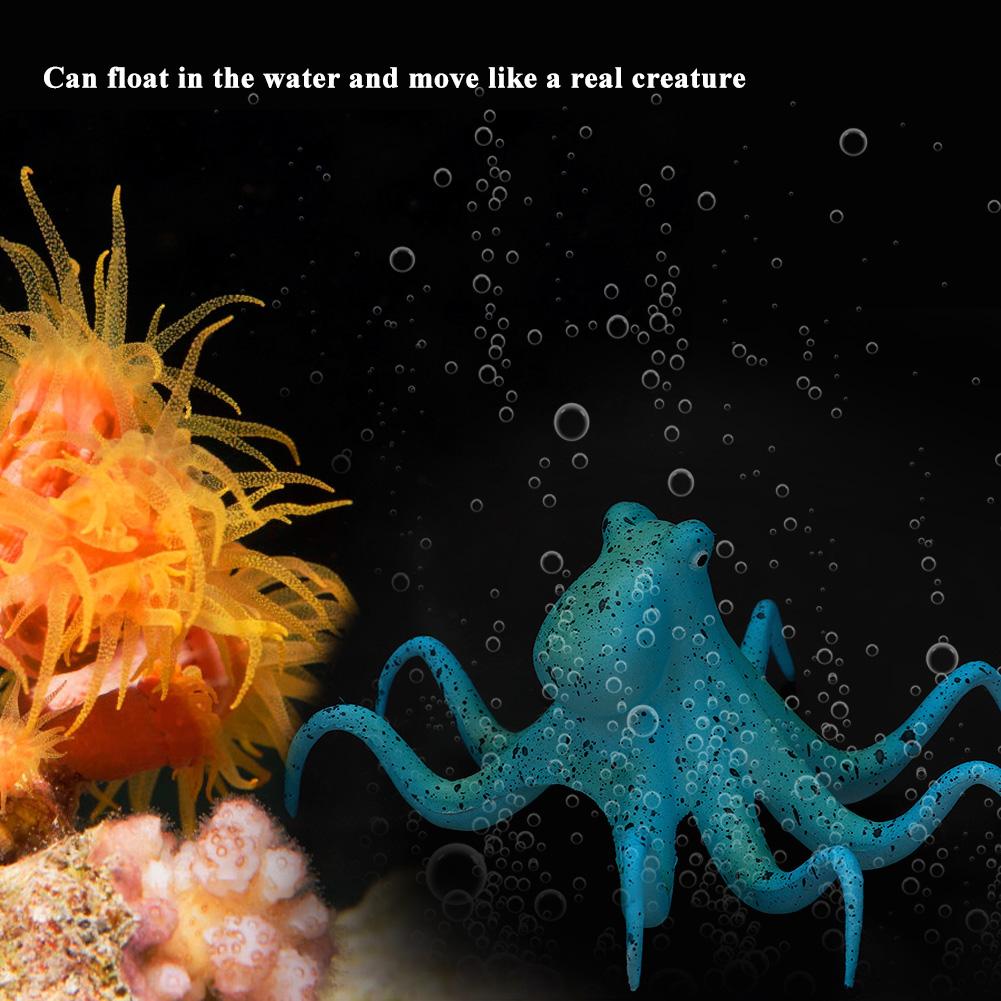 Silicone Artificial Fluorescent Simulation Aquarium Fish Decoration(Green)