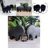 Elegant Par Elefant Resin Dekorativ Figur Modern Minimalistisk Heminredning Gåva