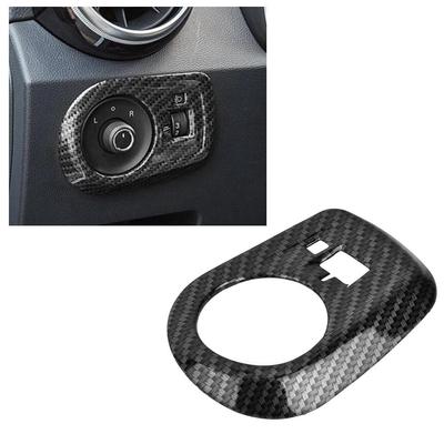 1pc Car Styling Left Side Control Rearview Mirror Adjustment Button Cover Trim for MG ZS 2017-2018 Carbon Fiber